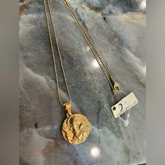 RIXEN GOLD SAN BENITO CHARM NECKLACE - Picture 3 of 8